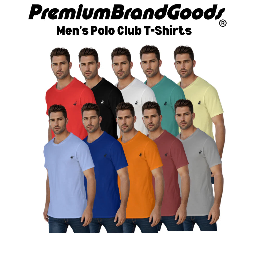 Men'S 100% Cotton Short Sleeve Polo T-Shirts - Assorted Colors