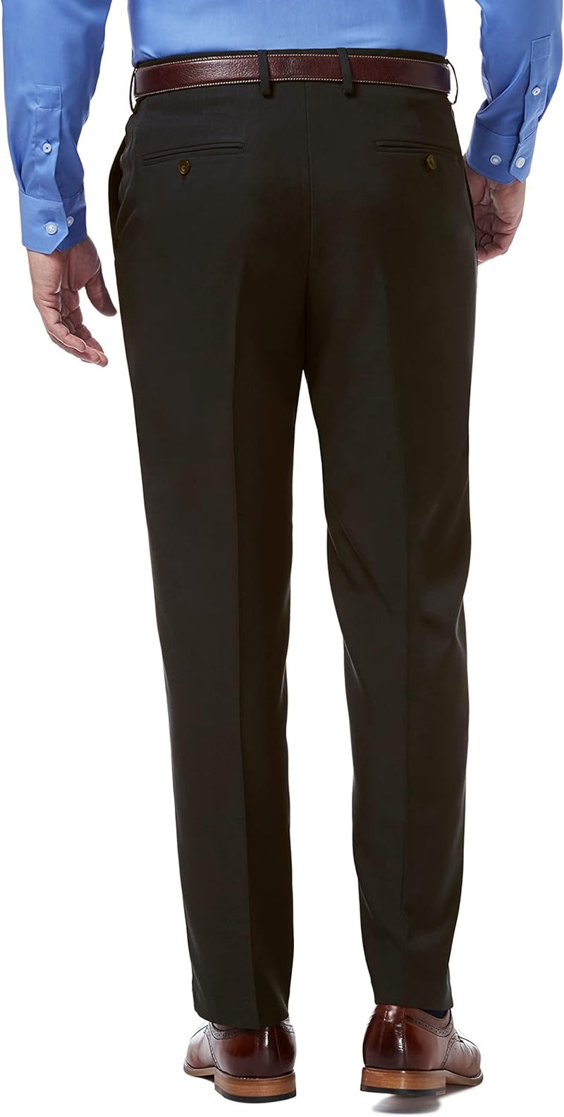 Men'S Premium Comfort Classic Fit Flat Front Hidden Comfort Waistband Pant (Regular and Big & Tall Sizes)