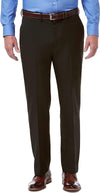 Men'S Premium Comfort Classic Fit Flat Front Hidden Comfort Waistband Pant (Regular and Big & Tall Sizes)