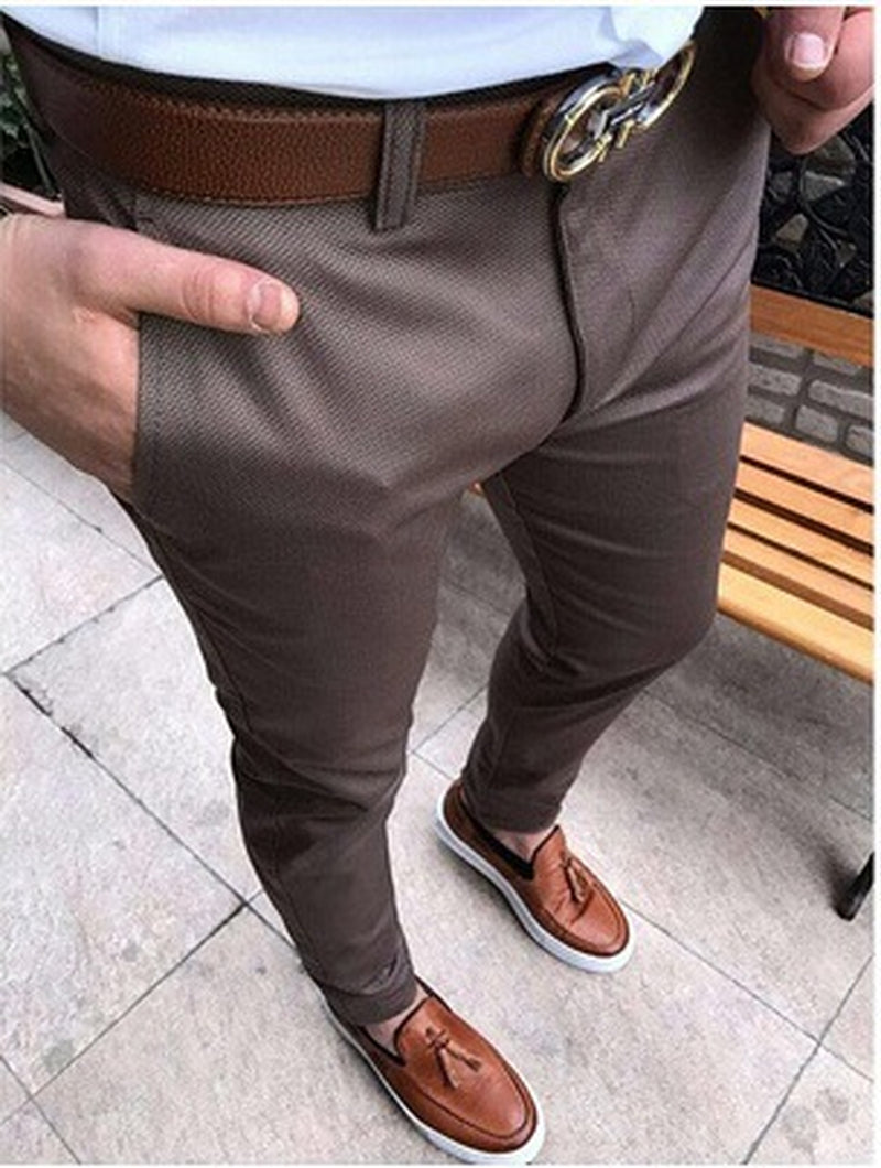 Fit Casual Trousers Men'S Suit Trousers