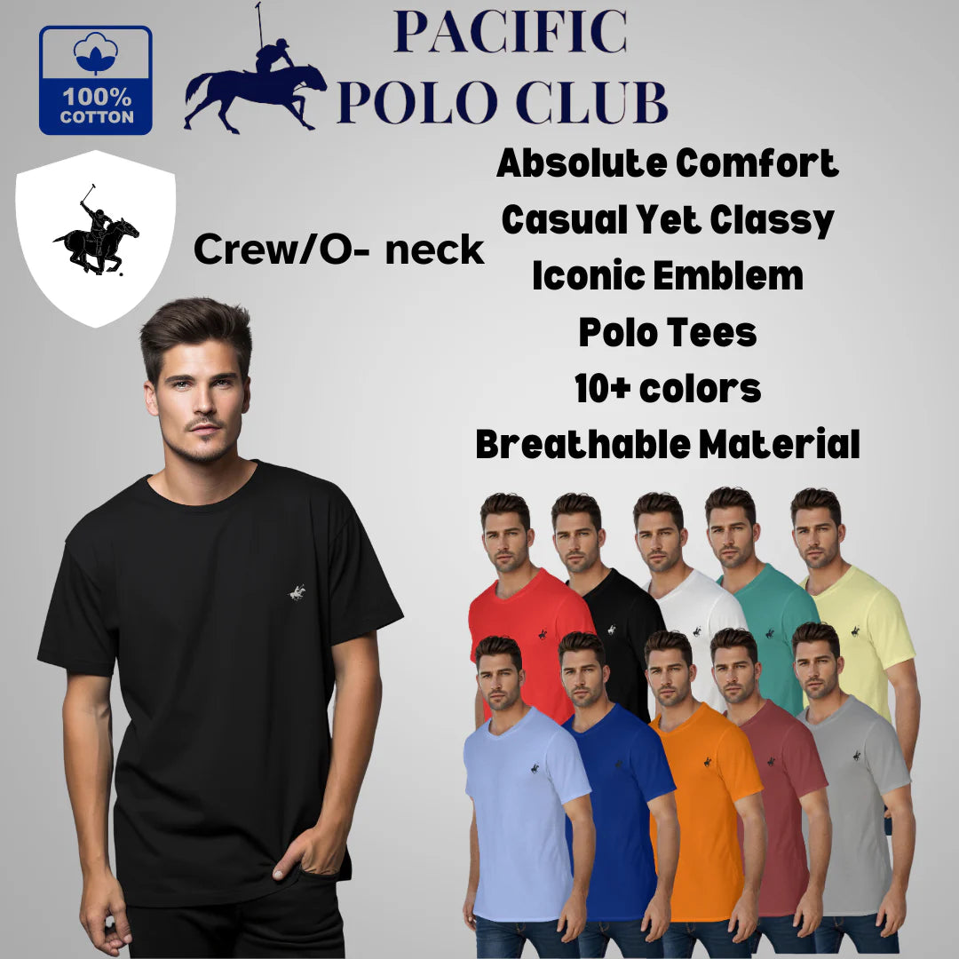 Men'S 100% Cotton Short Sleeve Polo T-Shirts - Assorted Colors